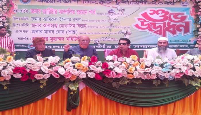 ​ভোলায় আন্তঃ বিভাগীয় ক্রিকেট টুর্নামেন্ট স্থগিত করলেন আন্দালিব পার্থ