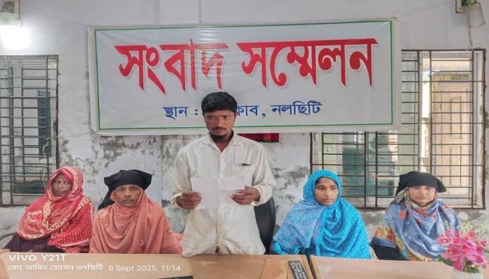 নলছিটিতে বাদীর পরিবারকে প্রণনাশের হুমকি দিচ্ছে আসামিরা