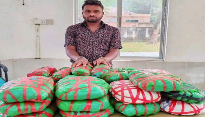 নির্ঘুম রাতের অভিযানে গাঁজাসহ মাদক ব্যবসায়ী গ্রেফতার ০১