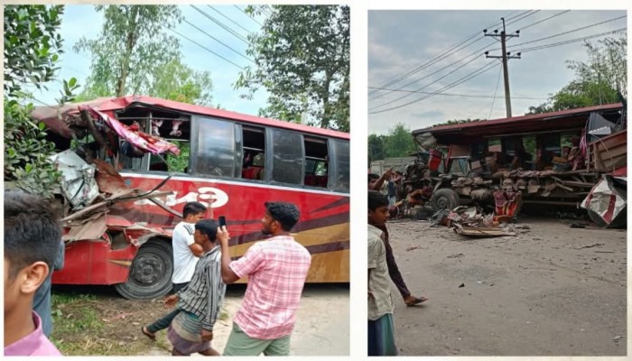 হবিগঞ্জ এনা ও রয়েল কোচ দু বাসের মুখোমুখি সংঘর্ষে ৪ জন নিহত ও আহত ৩০জন