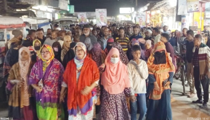 মুলাদীতে ধানের শীষে ভোট প্রার্থনা করে মিছিল ও খালেদা জিয়ার সুস্থতা কামনায় দোয়া মোনাজাতের আয়োজন করে পৌরসভা বিএনপি ॥