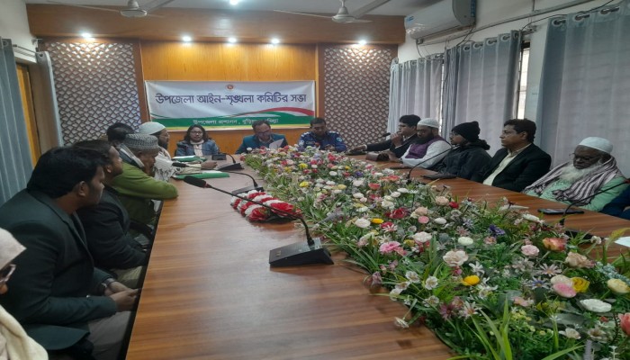 বুড়িচং উপজেলা আইন-শৃঙ্খলা কমিটির সভা অনুষ্ঠিত