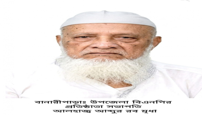 বানারীপাড়া উপজেলা বিএনপির প্রতিষ্ঠাতা সভাপতি ও সাবেক ইউপি চেয়ারম্যান আলহাজ্ব আব্দুর রব মৃধার ইন্তেকাল