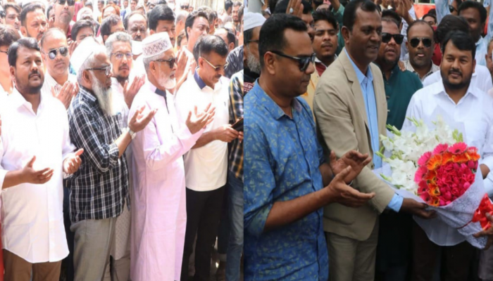 ​রাসিকের নতুন প্রশাসক মাহফুজুর রহমান রিটনের দায়িত্ব গ্রহণ, মাজার জিয়ারত