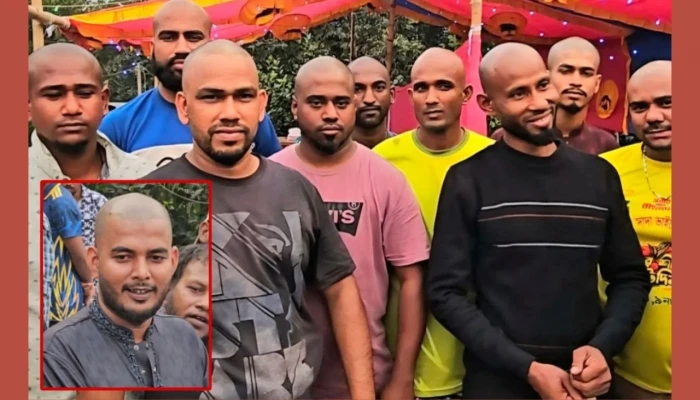 মুরাদনগরে বন্ধুর জন্য ন্যাড়া করলেন ১০ বন্ধু