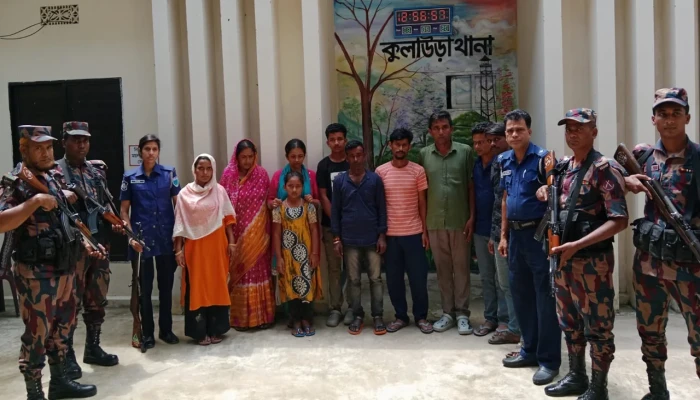 কুলাউড়া সীমান্তে শিশুসহ ১০ জনকে পুশইন করল ভারত