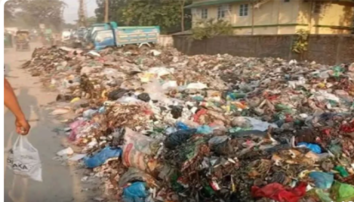 ​চট্টগ্রামে কালুরঘাটে ময়লার ভাগাড়, অতিষ্ঠ পথচারী