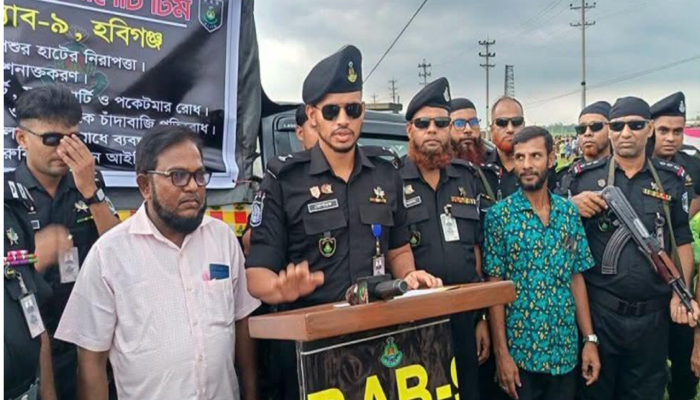 ​‎হবিগঞ্জে ঈদের পশুর হাটে নিরাপত্তায় র‍্যাব-৯-এর কড়া নজরদারি, জাল টাকা ও ছিনতাই রোধে বিশেষ অভিযান
