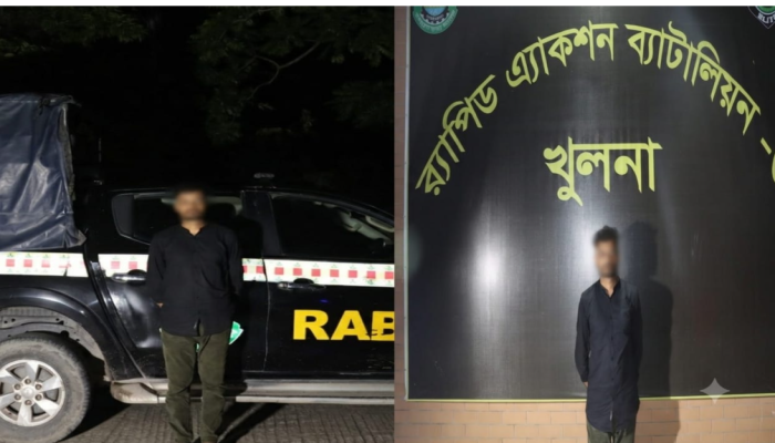 ফেসবুকে খুলনার বি কোম্পানির ব্যানারে প্রচারণা করাসহ একাধিক মামলার আসামি সজল আকনকে গ্রেফতার করেছে র‍্যাব-৬, স্পেশাল কোম্পানির আভিযানিক দল