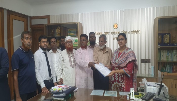 সামসুল হক খান স্কুল এন্ড কলেজের গভর্নিং বডির নির্বাচন স্থগিতের কারণ ব্যাখ্যা ও নির্বাচনের নতুন সিডিউল ঘোষণার দাবিতে স্মারকলিপি