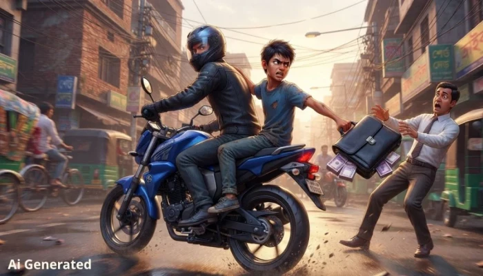 রাজধানীতে ৩৯ লাখ টাকা ছি'ন'তা'ই'য়ে'র চেষ্টা, ৯৯৯-এর ত'ৎপরতায় পি'স্ত'ল'স'হ গ্রে'প্তা'র ৩