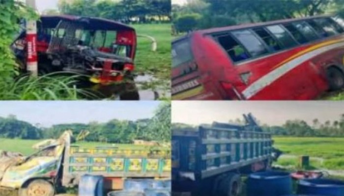 পটিয়ায় বাস-ট্রাকের মুখোমুখি সংর্ঘষ নিহত এক