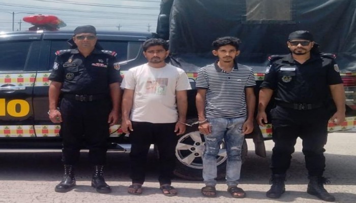 ​০১টি বিদেশী পিস্তল, ০১ টি ম্যাগাজিন ও ০৩ রাউন্ড গুলিসহ ০২ জন আসামী র‍্যাব কর্তৃক গ্রেফতার।