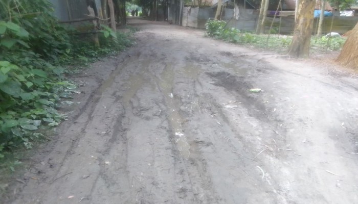 রায়গঞ্জের কাঁচা সড়কে ভোগান্তি চরমে