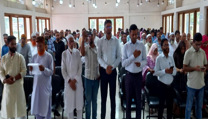 নকলায় জুলাই পুনর্জাগরণের সমাজ গঠনে লাখো কন্ঠে শপথ পাঠ