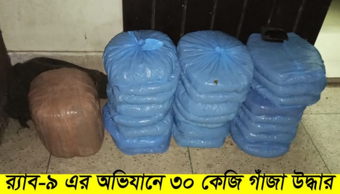 বিপুল পরিমান গাঁজাসহ ০২ জনকে গ্রেফতার করেছে র‌্যাব।