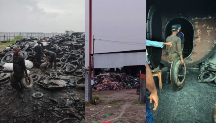 রাতের আধারে চলছে পরিবেশ দূষণের আজব কারখানা!