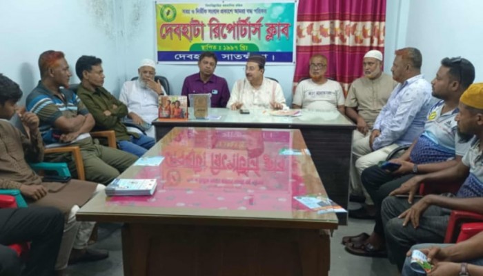 দেবহাটা রিপোর্টার্স ক্লাবে বিএনপির মনোনয়ন প্রত্যাশী শাহেদের মতবিনিময়  এম এ আছাদ
