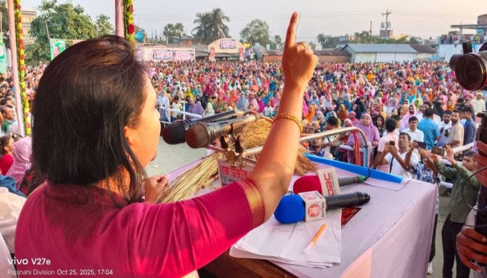 নাটোর-১ আসনের বিএনপির প্রার্থী ফারজানা শারমিন পুতুল