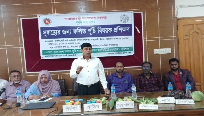 মঠবাড়িয়ায় ফলিত পুষ্টি বিষয়ক তিন দিনব্যাপী প্রশিক্ষণ