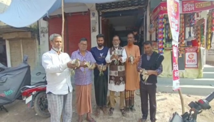 সলঙ্গায় বক পাখি অবমুক্ত করে মানবিক দৃষ্টান্ত স্থাপন করলেন হাজী সেলিম