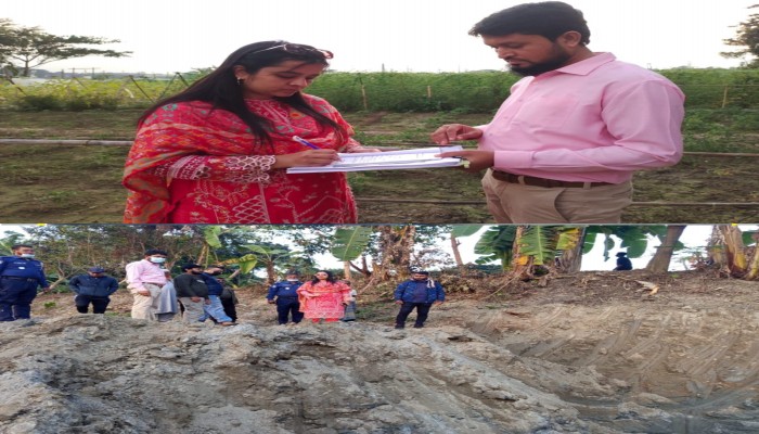 কালীগঞ্জে অবৈধ বালু কার্যক্রমে বন্ধে অভিযান, লাখ টাকা জরিমানা