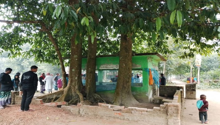 গৌরীপুরে মাজারের সীমানা প্রাচীর ভাঙচুর, মলমূত্র ত্যাগ