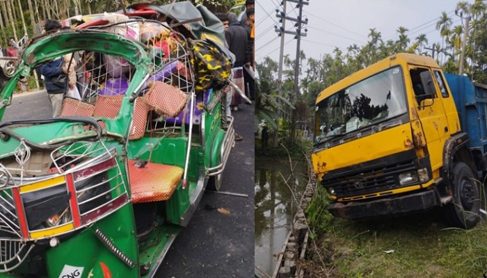 ভোলায় ট্রাক ও সিএনজির মুখোমুখি সংঘর্ষে ৩ জন নিহত