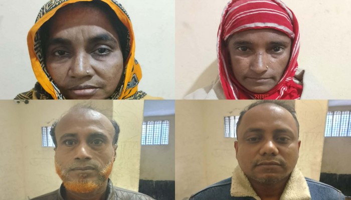 ব্রাহ্মণপাড়ায় পরোয়ানাভুক্ত ৪ আসামী গ্রেপ্তার