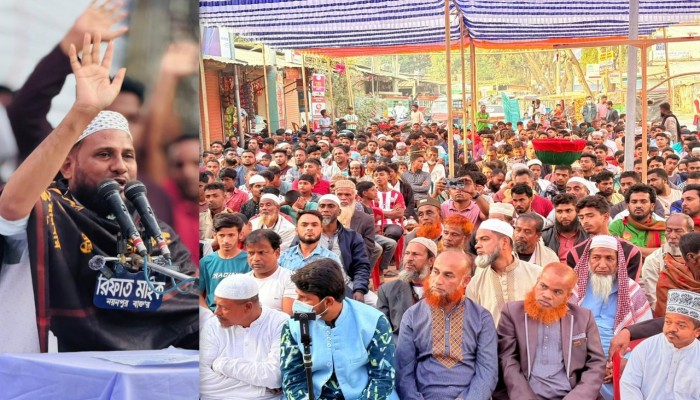 বায়েক ইউনিয়ন জামায়াতের জনসভায় আতাউর একটিবারের মতো দাঁড়িপাল্লাকে বিজয়ী করুন