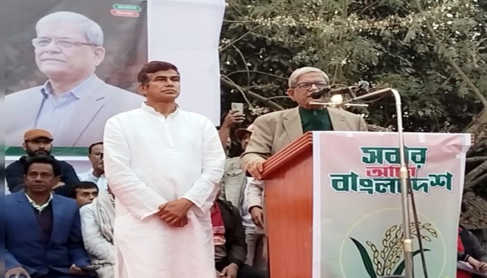যারা স্বাধীনতায় বিশ্বাসী নয়, তাদের হাতে বাংলাদেশ নিরাপদ নয়: মির্জা ফখরুল