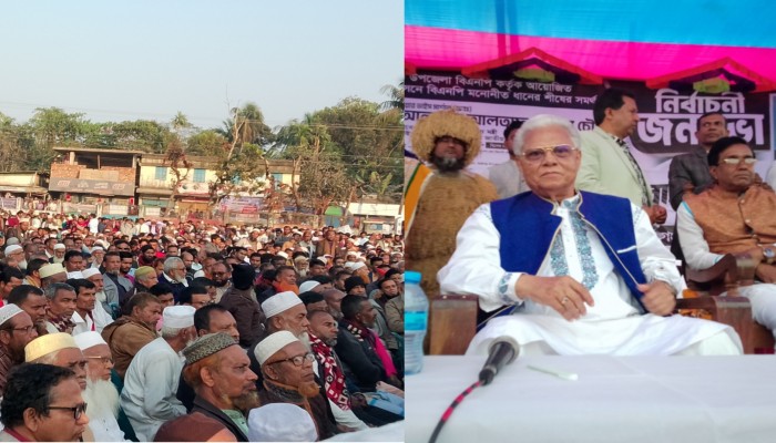 মির্জাগঞ্জে ধানের শীষ প্রার্থীর শেষ নির্বাচনী জনসভা অনুষ্ঠিত