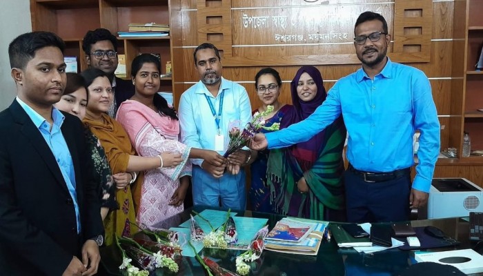 ঈশ্বরগঞ্জ উপঃ স্বাস্হ্য কমপ্লেক্সে দশ চিকিৎসকের যোগদান, কাটলো চিকিৎসক সংকট