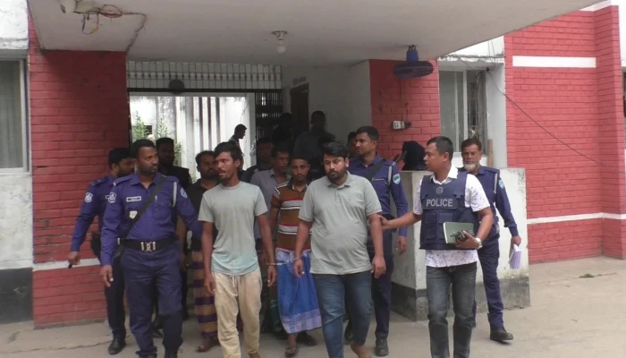 নড়াইলে আলোচিত চার খুন: গ্রেপ্তার ৬ আসামি কারাগারে