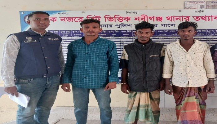 ‎নবীগঞ্জে ২৫ পিস ইয়াবাসহ তিন যুবক গ্রেপ্তার