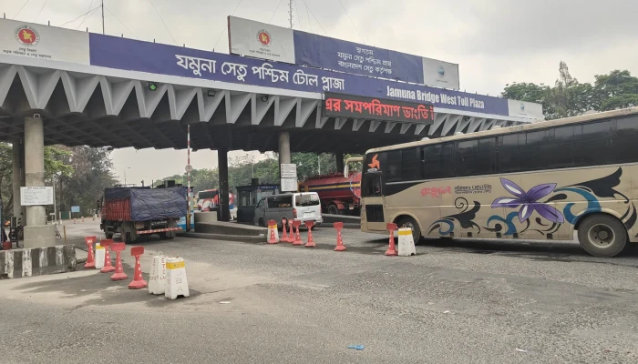 যমুনা সেতুতে ২৪ ঘণ্টায় ৪৬ হাজার ৯৪৩ যানবাহন পারাপার