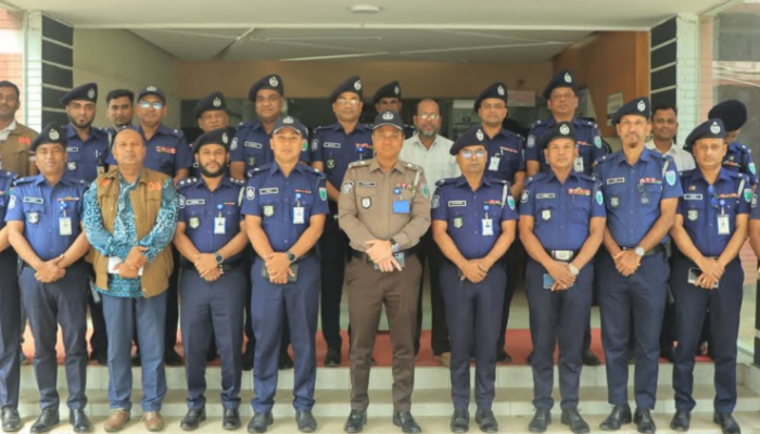 ​হবিগঞ্জে নতুন পুলিশ সুপারের সঙ্গে জেলার সব পুলিশ কর্মকর্তার পরিচিতি ও আলোচনা