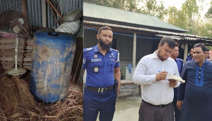 কুড়িগ্রামে বিএনপি নেতার গোয়ালঘর থেকে ড্রামভর্তি পেট্রল উদ্ধার, ১০ হাজার টাকা জরিমানা