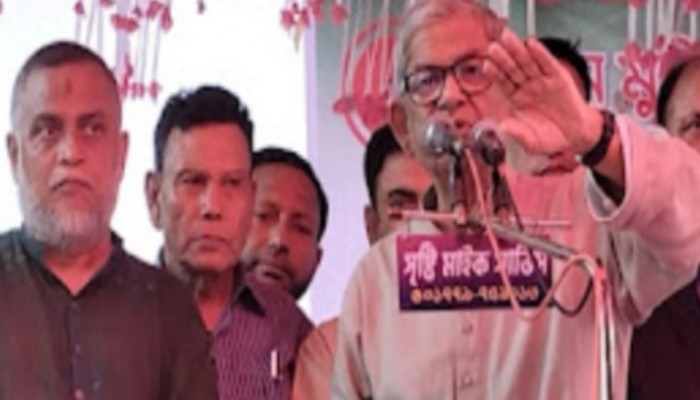 মাধবপুরে মির্জা ফখরুল, শেখ মুজিবুর রহমানের নির্দেশে মুক্তিযুদ্ধ সংঘটিত হয়নি