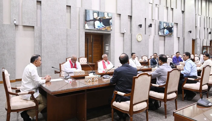 প্রোটেস্ট্যান্ট চার্চের নেতাদের সঙ্গে প্রধানমন্ত্রীর শুভেচ্ছা বিনিময়