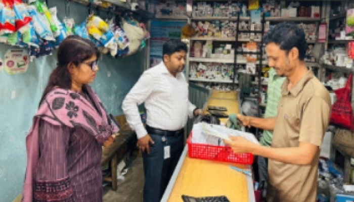 বোয়ালখালীতে  ৫ দোকানকে ৭০ হাজার টাকা জরিমানা