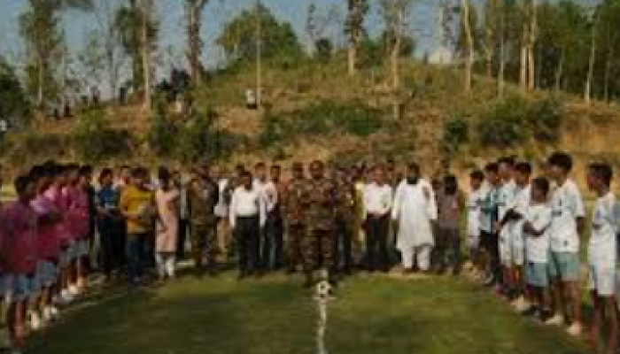 নানিয়ারচর সেনা জোন কর্তৃক বগাছড়িতে ফুটবল টুর্নামেন্টে পুরস্কার ও আর্থিক অনুদান