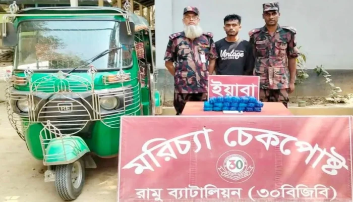 রামুতে ৪০ হাজার ইয়াবাসহ চালক আটক