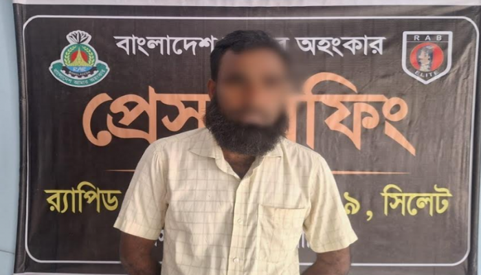 ​র‌্যাব-৯ এর অভিযানে ব্রাহ্মণবাড়িয়ার সরাইলে ক্লুলেস হত্যা মামলায়  অভিযুক্ত ০১ জন গ্রেফতার