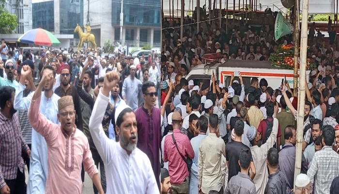 ইঞ্জিনিয়ার মোশাররফের লাশ নিয়ে চট্টগ্রামে আওয়ামী লীগের শোডাউন