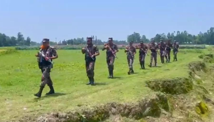 কুড়িগ্রাম সীমান্তে ভারতীয় অনুপ্রবেশ ঠেকাতে বিজিবি'র কড়া নজরদারি