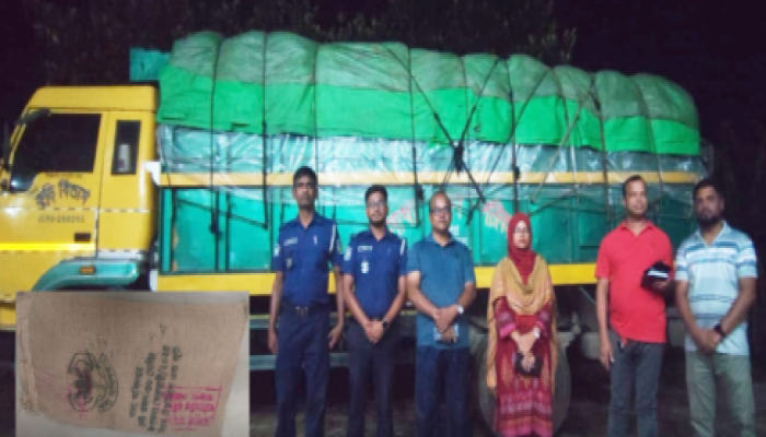 ​মদনে সরকারি খাদ্যগুদামের ৬৬৭ বস্তা চাল জব্দ, আটক ২