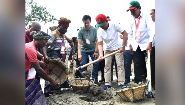 চাঁদপুরে খোর্দ্দ খাল পুনঃখনন কর্মসূচির উদ্বোধন করলেন প্রধানমন্ত্রী