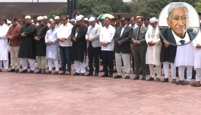 সিনহার জানাজা সম্পন্ন, প্রধানমন্ত্রীর শ্রদ্ধা