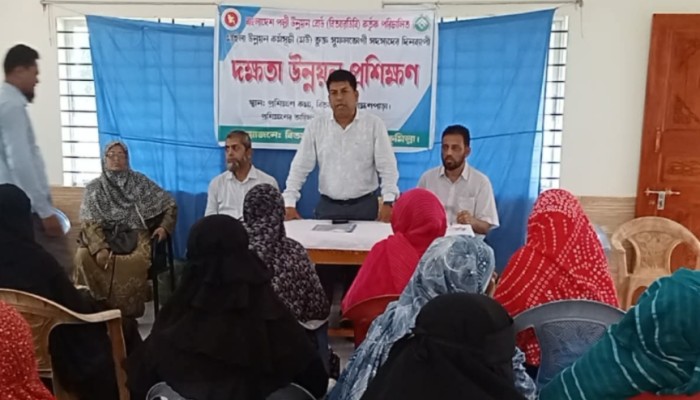 ব্রাহ্মণপাড়ায় বিআরডিবির মহিলা উন্নয়ন কর্মসূচির সদস্যদের দক্ষতা উন্নয়ন প্রশিক্ষণ অনুষ্ঠিত